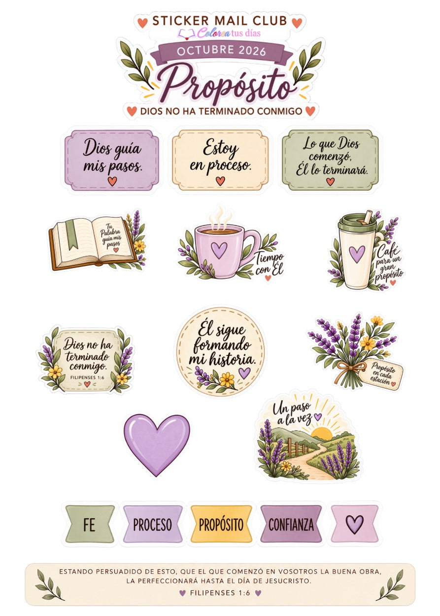 Sticker Mail Club OCTUBRE 2026 - PROPÓSITO