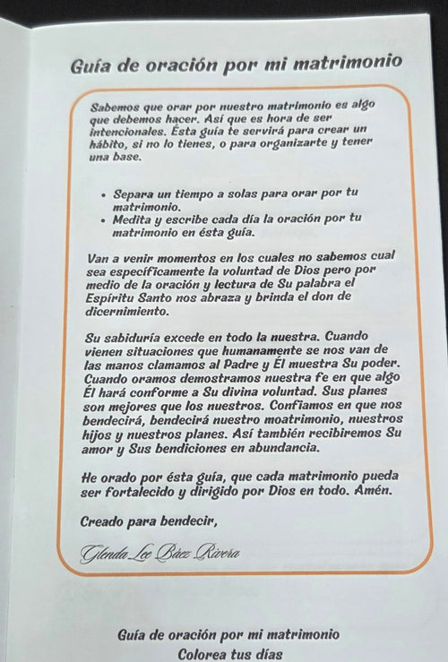 Guía de oración por mi matrimonio